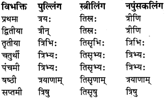 RBSE Class 8 Sanskrit व्याकरण संख्यावाचका शब्दा 7