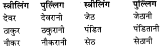 RBSE Class 9 Hindi व्याकरण लिंग 5