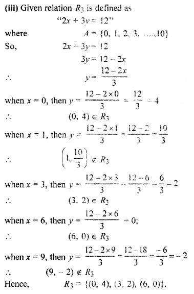 RBSE Solutions for Class 11 Maths Chapter 2 Relations and Functions Ex 2.1