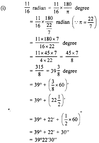 RBSE Solutions for Class 11 Maths Chapter 3 Trigonometric Functions Ex 3.1