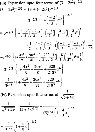 RBSE Solutions for Class 11 Maths Chapter 7 Binomial Theorem Ex 7.4 