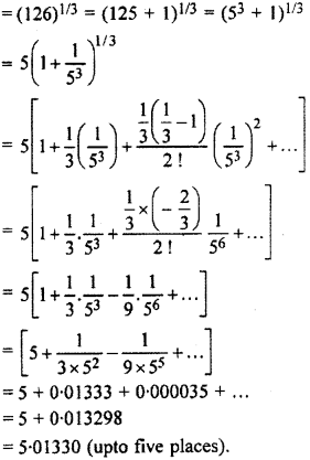 RBSE Solutions for Class 11 Maths Chapter 7 Binomial Theorem Ex 7.5 