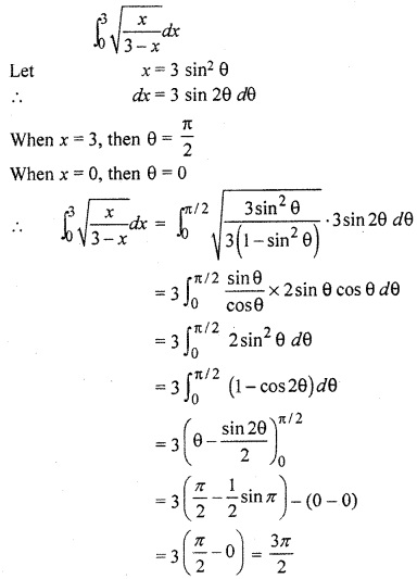 RBSE Solutions for Class 12 Maths Chapter 10 Definite Integral Ex 10.2