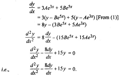 RBSE Solutions for Class 12 Maths Chapter 12 Differential Equation Ex 12.2