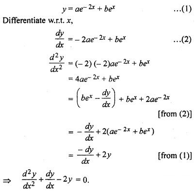 RBSE Solutions for Class 12 Maths Chapter 12 Differential Equation Ex 12.3