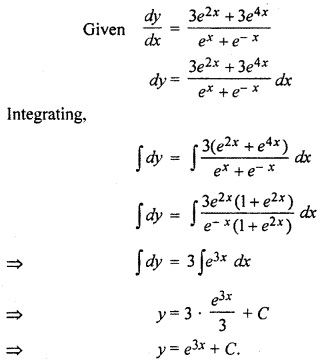 RBSE Solutions for Class 12 Maths Chapter 12 Differential Equation Ex 12.4