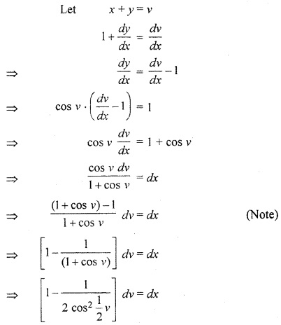 RBSE Solutions for Class 12 Maths Chapter 12 Differential Equation Ex 12.5