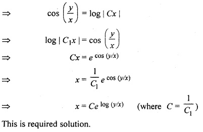 RBSE Solutions for Class 12 Maths Chapter 12 Differential Equation Ex 12.6