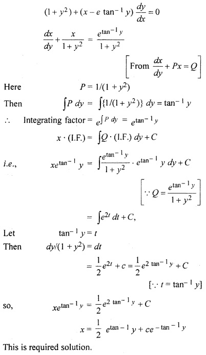 RBSE Solutions for Class 12 Maths Chapter 12 Differential Equation Ex 12.8