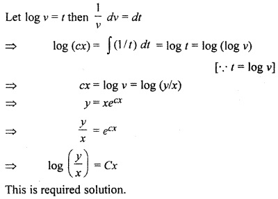 RBSE Solutions for Class 12 Maths Chapter 12 Differential Equation Miscellaneous Exercise