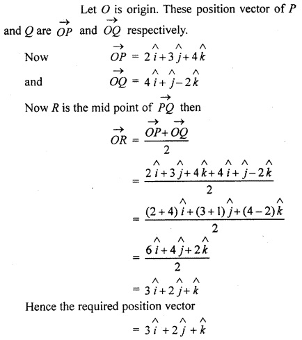 RBSE Solutions for Class 12 Maths Chapter 13 Vector Ex 13.1