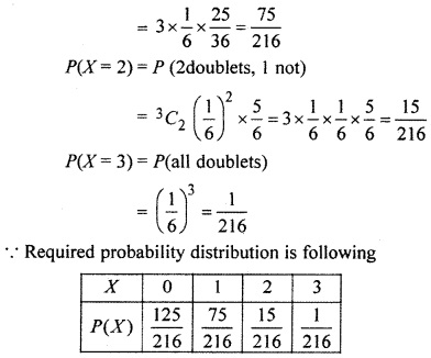 RBSE Solutions for Class 12 Maths Chapter 16 Probability and Probability Distribution Ex 16.4