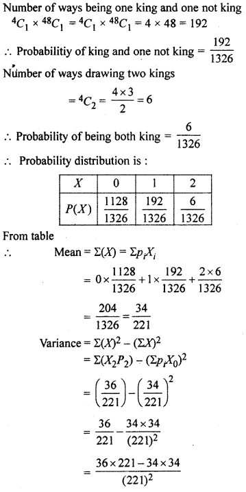 RBSE Solutions for Class 12 Maths Chapter 16 Probability and Probability Distribution Ex 16.4