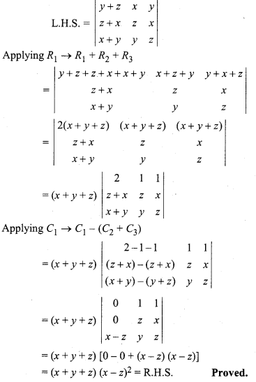 RBSE Solutions for Class 12 Maths Chapter 4 Determinants Miscellaneous Exercise