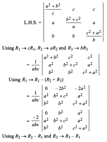 RBSE Solutions for Class 12 Maths Chapter 4 Determinants Miscellaneous Exercise