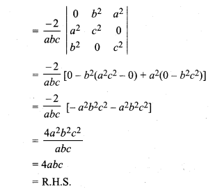 RBSE Solutions for Class 12 Maths Chapter 4 Determinants Miscellaneous Exercise