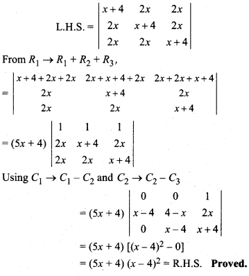 RBSE Solutions for Class 12 Maths Chapter 4 Determinants Miscellaneous Exercise
