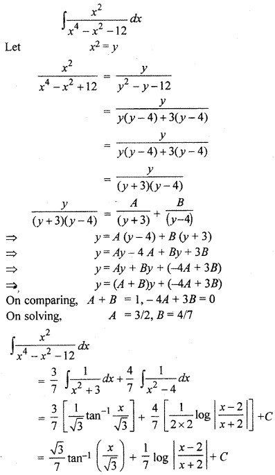 RBSE Solutions for Class 12 Maths Chapter 9 Integration Ex 9.4