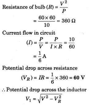 RBSE Solutions for Class 12 Physics Chapter 10 Alternating Current 42