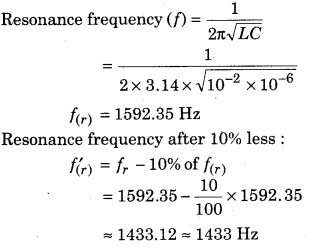 RBSE Solutions for Class 12 Physics Chapter 10 Alternating Current 46