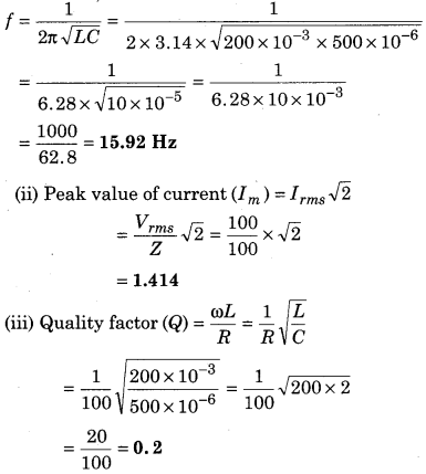 RBSE Solutions for Class 12 Physics Chapter 10 Alternating Current 48