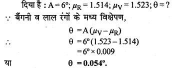 RBSE Solutions for Class 12 Physics Chapter 11 किरण प्रकाशिकी Numeric Q 6