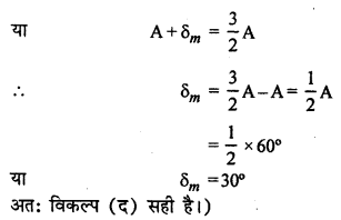 RBSE Solutions for Class 12 Physics Chapter 11 किरण प्रकाशिकी multiple Q 7.1