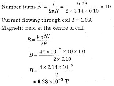 RBSE Solutions for Class 12 Physics Chapter 7 Magnetic Effects of Electric Current 52