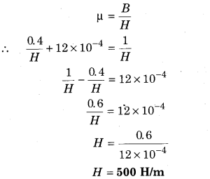 RBSE Solutions for Class 12 Physics Chapter 8 Magnetism and Properties of Magnetic Substances 23
