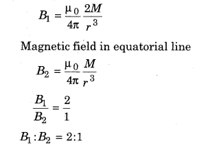 RBSE Solutions for Class 12 Physics Chapter 8 Magnetism and Properties of Magnetic Substances 3