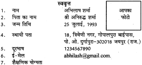 RBSE Class 11 Hindi संवाद सेतु Chapter 5 व्यावसायिक एवं कार्यालयी लेखन और प्रक्रिया 1
