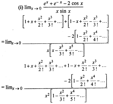 RBSE Solutions for Class 11 Maths Chapter 10 Limits and Derivatives 