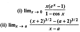 RBSE Solutions for Class 11 Maths Chapter 10 Limits and Derivatives