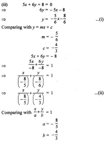 RBSE Solutions for Class 11 Maths Chapter 11 Straight Line Ex 11.2