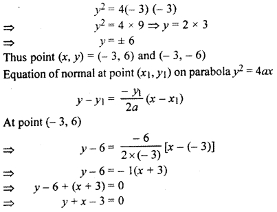 RBSE Solutions for Class 11 Maths Chapter 12 Conic Section Ex 12.4