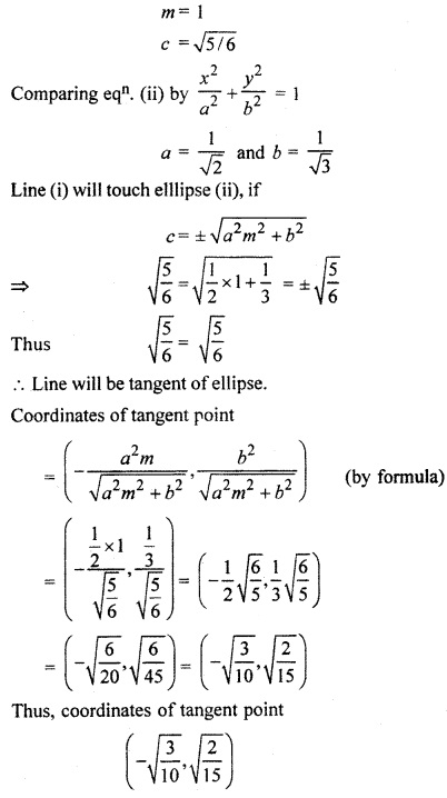 RBSE Solutions for Class 11 Maths Chapter 12 Conic Section Ex 12.6