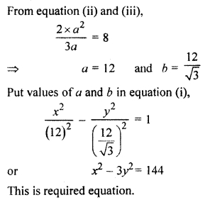 RBSE Solutions for Class 11 Maths Chapter 12 Conic Section Ex 12.7