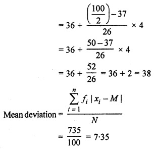 RBSE Solutions for Class 11 Maths Chapter 13 Measures of Dispersion Ex 13.2