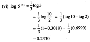 RBSE Solutions for Class 11 Maths Chapter 9 Logarithms
