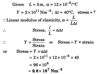 RBSE Solutions for Class 11 Physics Chapter 10 Properties of Material Substances