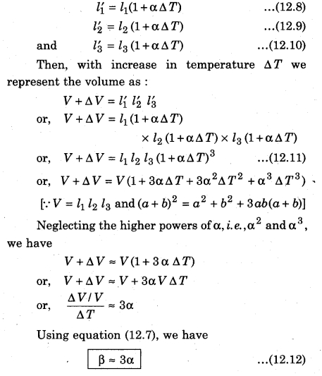 RBSE Solutions for Class 11 Physics Chapter 12 Thermal Properties