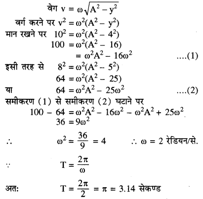 RBSE Solutions for Class 11 Physics Chapter 8 दोलन गति 46