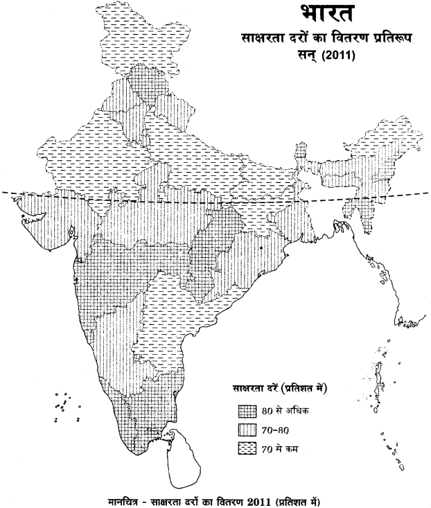RBSE Solutions for Class 12 Geography Chapter 14 भारत: जनसंख्या संरचना img-3