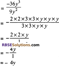 RBSE Solutions for Class 8 Maths Chapter 10 गुणनखण्ड Ex 10. 3 Q1A