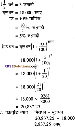 RBSE Solutions for Class 8 Maths Chapter 13 राशियों की तुलना Ex 13.3 Q6A