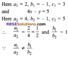 RBSE Solutions for Class 9 Maths Chapter 4 Linear Equations in Two Variables Additional Questions