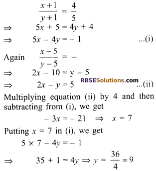 RBSE Solutions for Class 9 Maths Chapter 4 Linear Equations in Two Variables Ex 4.4
