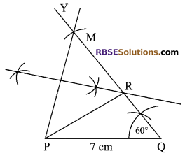RBSE Solutions for Class 9 Maths Chapter 8 Construction of Triangles Ex 8.6