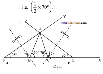 RBSE Solutions for Class 9 Maths Chapter 8 Construction of Triangles Ex 8.6