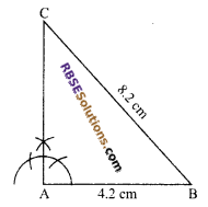 RBSE Solutions for Class 9 Maths Chapter 8 Construction of Triangles Miscellaneous Exercise
